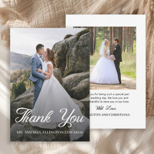 Elegante Roteiro de Agradecimento de Casamento 2 F