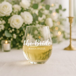 Elegante Rótulo A Noiva Vinho de Casamento Persona
