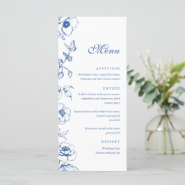 Elegante Royal Floral Garden Floral Menu Flat