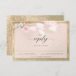 Elegante RSVP Dusty Pink Floral
