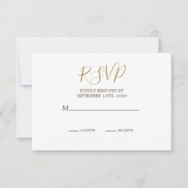 Elegante Rustic Palm Tree Chic Wedding RSVP