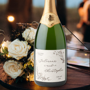 Elegante Rustic Wildflower Script