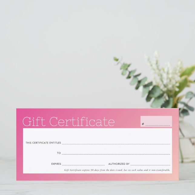 ElegANTE salão de beleza comercial bonito cor-de-r (Em pé/Frente)