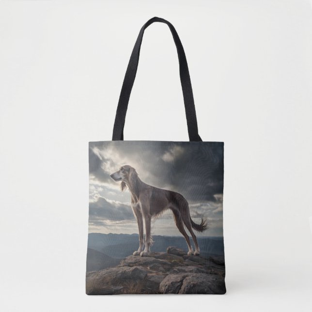 Elegante Saluki Shoulder Bolsa (Frente)