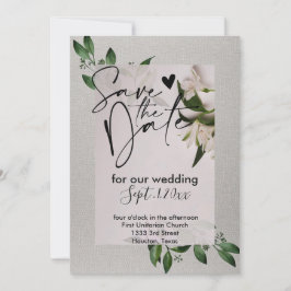 Elegante salvar o convite de data