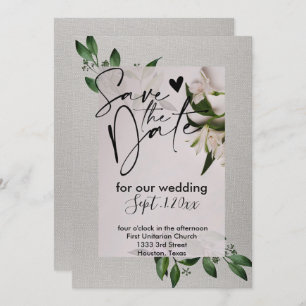 Elegante salvar o convite de data