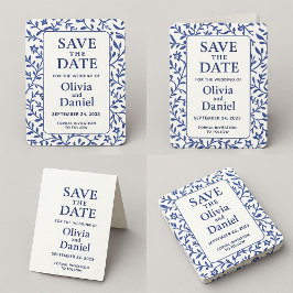 Elegante Salve a Data | Cartões de Casamento Perso