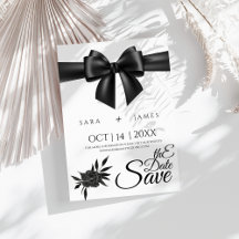 Elegante Salve o Cartão de Anúncio de Data