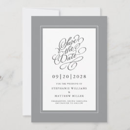Elegante Script de Caligrafia para Convite de Noiv