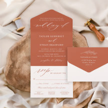 Elegante Script de Caligrafia Rust Casamento