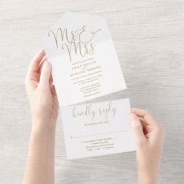 Elegante Senhor e Senhora Script Bodas de Ouro Dou