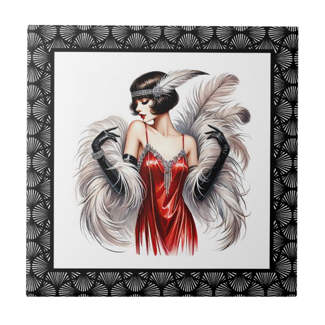 Elegante senhora Art Déco (Frente)