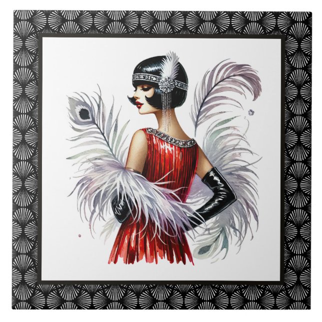 Elegante senhora Art Déco (Frente)