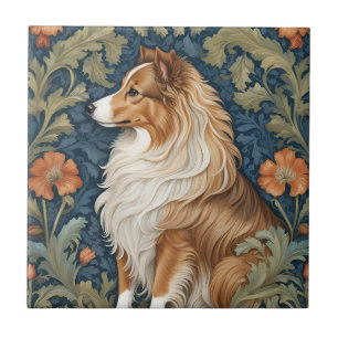 Elegante Shetland Sheepdog William Morris Inspirou