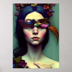 Elegante Sleeping Princess Poster