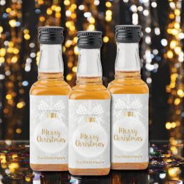 Elegante Snowflake White Ornament Natal