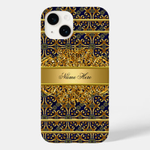 Elegante Sofisticado Dourado Azul