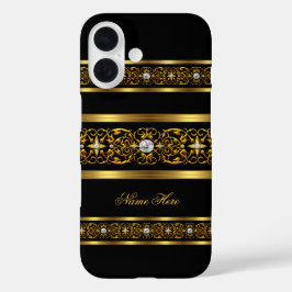 Elegante Sofisticado Ouro Preto Diamante