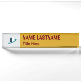 Elegante Solidago & Marrom nome personalizado Nome