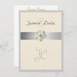 Elegante, Sparkle, Faux Ribbon, Convite De Casamen