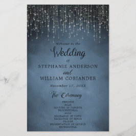 Elegante String Lights Blue Wedage Program