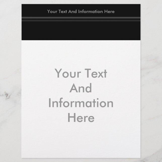 Elegante Stripes Letterhead (Frente)