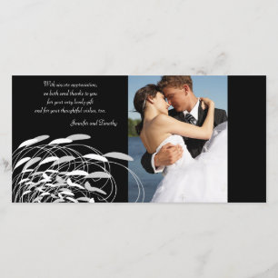 Elegante suga obrigado de casamento você cartões d