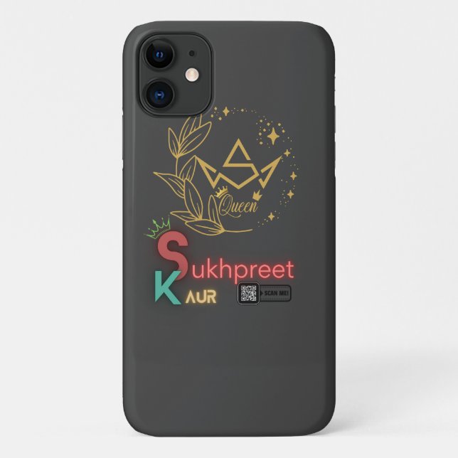 Elegante Sukhpreet Kaur capas de iphone Personaliz (Verso)