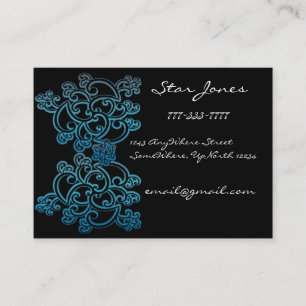 Elegante Swirl Cartão de visita -