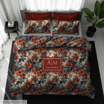 Elegante terracotta watercolor cobrir de edredão