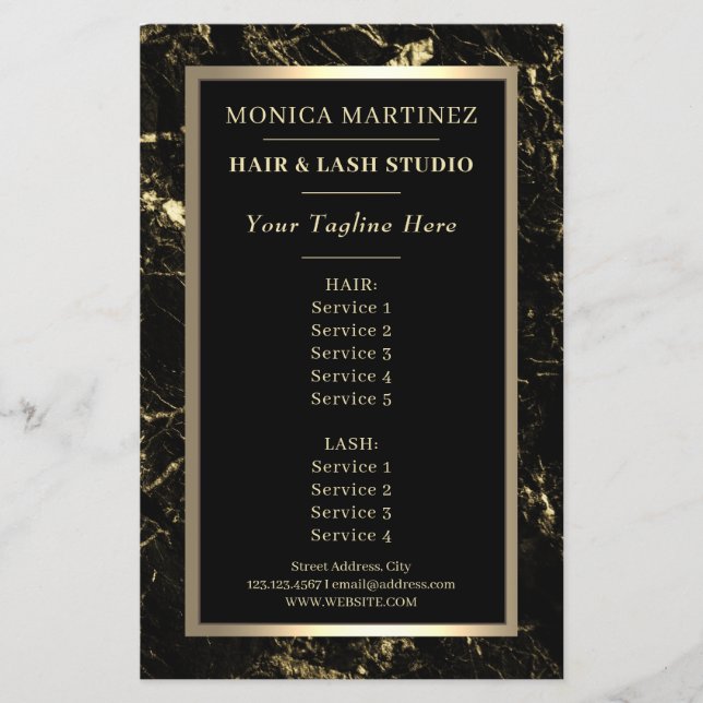 Elegante textura de mármore de pedra (Frente)