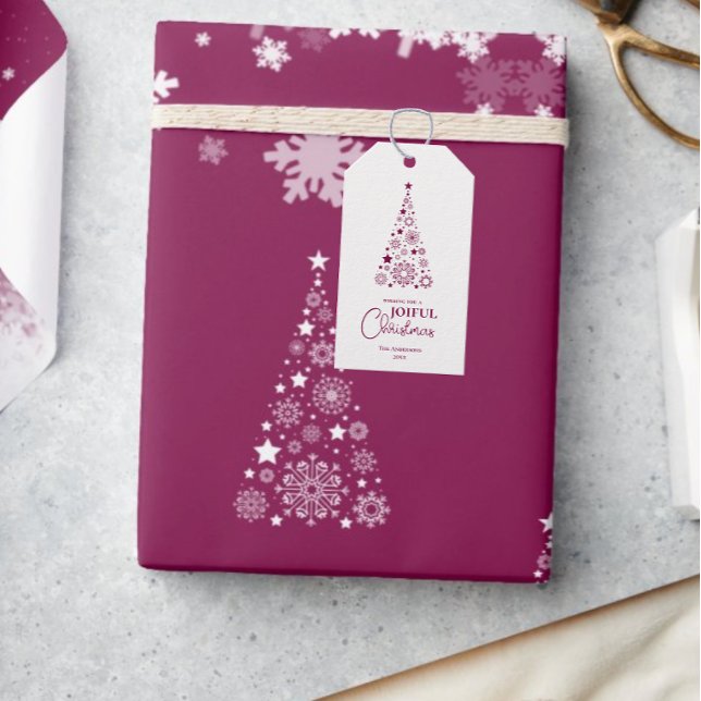 Elegante Trendy Christmas — papel de embrulho de m (Criador carregado)