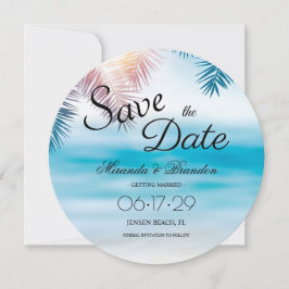 Elegante Tropical Ocean Summer Beach Salvar a Data