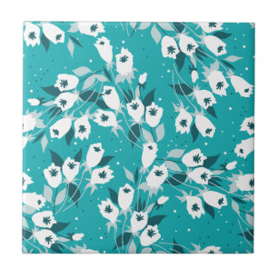 Elegante Tulip Flower Pattern Botanical Art Design