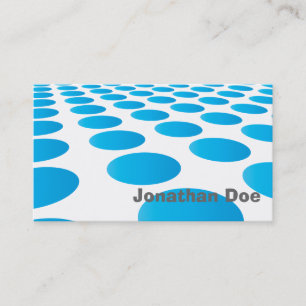 Elegante Turquoise Dots Personal Cartão de visita