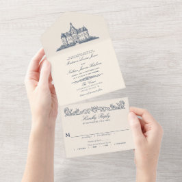 Elegante Velho Chateau Manor Wedding