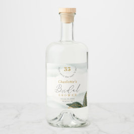 Elegante Verde Dourado Chá de panela de Aquarela