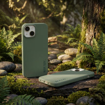 Elegante Verde Escuro Floresta Minimalista ROULIV