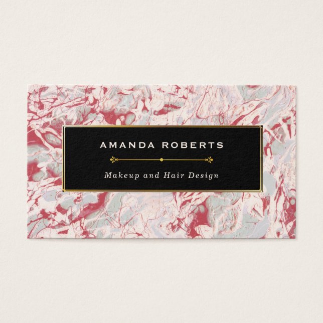 Elegante, vermelho e preto (Frente)