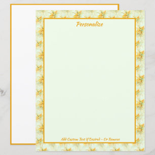 Elegante Vintage Amarelo Daffodils Flor