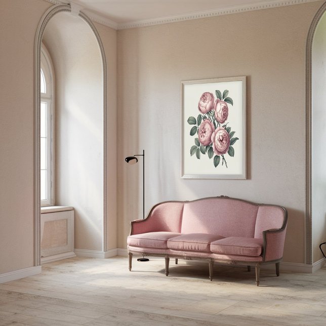 Elegante Vintage Inglês Blooming Poster (Criador carregado)