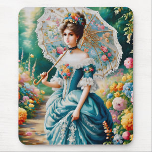 ~ Elegante Vintage Jovem Mulher ~ Mousepad