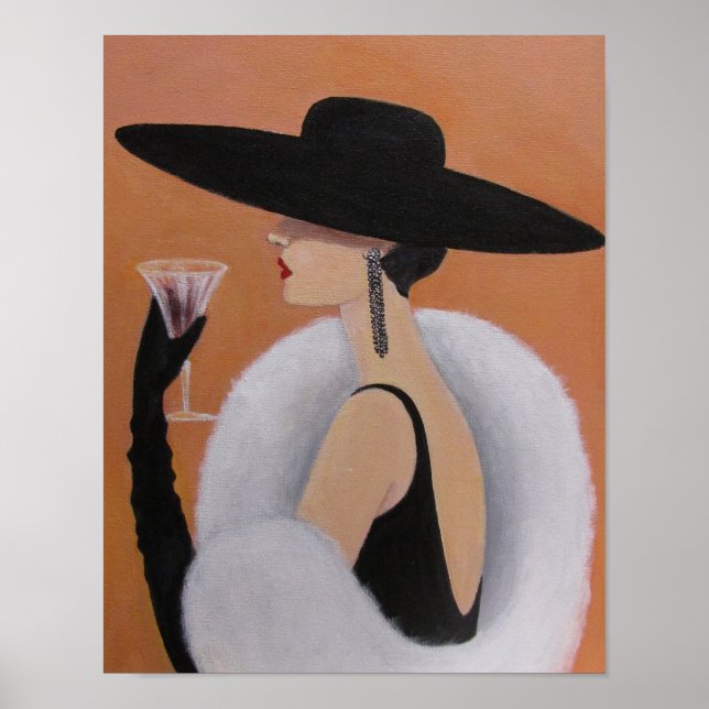 ELEGANTE VINTAGE LADY POSTER (Frente)