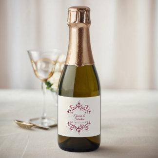 Elegante Vintage Romance Burgundy Wedding Mini