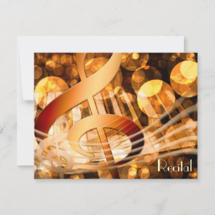 Elegante Vintage Unisex Music Convites Considerand