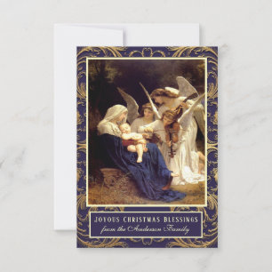 Elegante Virgem Maria Anjos Música Religiosa