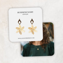 Elegante White Clean Look Personalizado Earrings