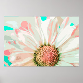 Elegante White Daisy Trabalho de arte | POSTER