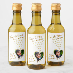 Elegante White Dourado Obrigado, Graduação 2024