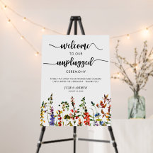 Elegante Wildflower 2 cerimônia de casamento despl